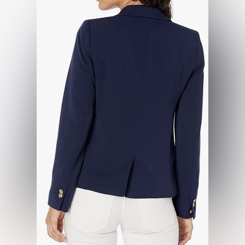 J. Crew Factory Keating Blazer 2 Button Notched Lapel Navy Blue - Picture 2 of 7